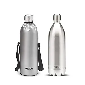 Milton Thermosteel Duo DLX 1800 Stainless Steel Water Bottle 1.8 Liters 1 Pc Silver