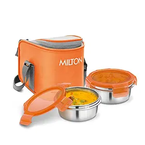 Milton Cube 2 Lunch Box 300 ml Set of 2 Orange
