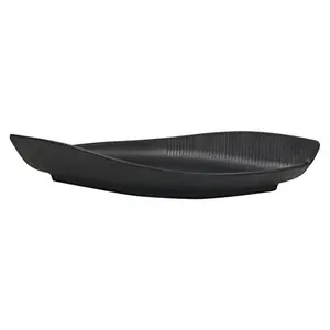 Milton Boat Melamine Platter Black 11.4 inch