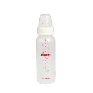 Pigeon Feeding Bottle for Baby Peristaltic Nursing Bottle Rpp 240Ml(White) Nipple M transparent one size (88096)