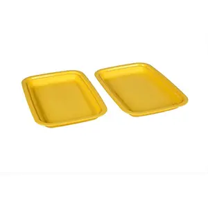 Signoraware Big Serving Tray Set Set of 2 Lemon Yellow