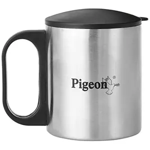 Pigeon-Stainless Steel Double Coffee Mug Set of 2 180ml Silver