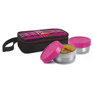 Milton Capsule Stainless Steel Lunch Box Pink