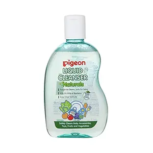 Pigeon Liquid Cleanser Naturals BottlePH FriendlyNo Added ColorNo Added AlcoholNatural Cleanser For baby Feeding BottleBood bowlsFeeding AccessoriesFruits and Vegetables200 ml