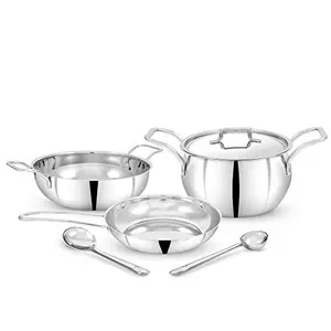 Pigeon Estilo Stainless Steel Cookware Set 5-Pieces Silver 50281