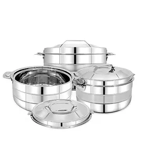 Pigeon Galaxy Stainless Steel Casserole Set 3-Pieces Silver