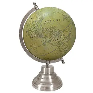12 to 13" Globe sea green Decorative Desktop Rotating Ocean World Geography Earth Table Decor - Perfect for Home, Office & Classroom By Globes Hub