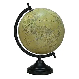 13.5" Rotating Globe Table Decor Ocean Geographical Earth Home Decor Desktop Globe - Perfect for Home, Office & Classroom By Globes Hub