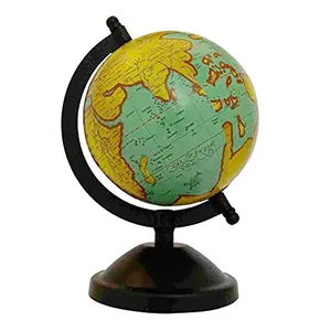8.5" Unique Antiique Look Sea GreenMini Rotating Desktop Globe World Earth Ocean Geography Globes Table Decor By Globes Hub-Perfect for Home, Office & Classroom