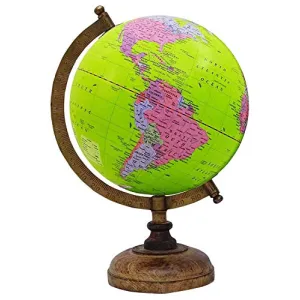 11.3" Desktop Rotating Globe Earth Ocean Geography World Globes Table Decor - Perfect for Home, Office & Classroom By Globes Hub