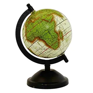 8.5" Mini Rotating Desktop Globe Ocean Geography World Earth Office Table Decor - Perfect for Home, Office & Classroom By Globes Hub
