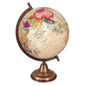 12 to 13" Globe Decorative Desktop Rotating Ocean World Geography Earth Table Decor - Perfect for Home, Office & Classroom By Globes Hub