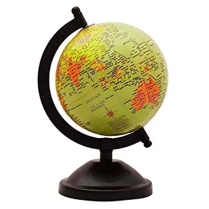 8.3" Mini Rotating Desktop Globe World Earth Green Ocean Geography Table Decor - Perfect for Home, Office & Classroom By Globes Hub