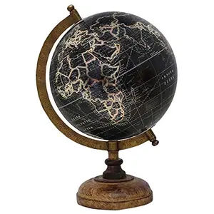 12.5" Decorative Rotating Miniature Dollhouse & Desktop Globe Table Office Decor By Globes Hub-Perfect for Home, Office & Classroom