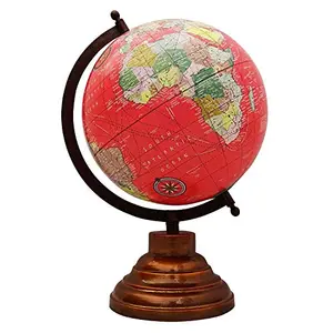 13" Desktop Rotating Globe World Pink Ocean Earth Geography Table Decor - Perfect for Home, Office & Classroom By Globes Hub