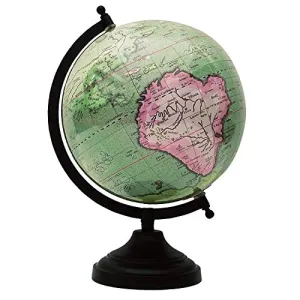 12" Desktop Rotating Ocean Globe World Earth Geography Gift Globes Table Decor By Globes Hub-Perfect for Home, Office & Classroom