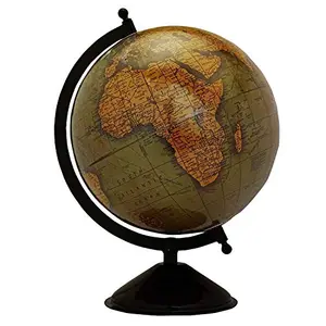 12.5" Desktop Rotating Globe World Earth Ocean Table Decor Globes Geography - Perfect for Home, Office & Classroom By Globes Hub