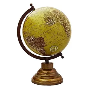 12.7" Desktop Rotating Globe World Globes Ocean Earth Geography Table Decor - Perfect for Home, Office & Classroom By Globes Hub