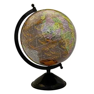 12.5" Rotating Desktop Globe World Earth Ocean Geography Table Decor Globes - Perfect for Home, Office & Classroom By Globes Hub