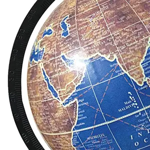 13" Ocean Decorative Rotating Globe Blue World Geography Earth Home Decor - Perfect for Home, Office & Classroom By Globes Hub