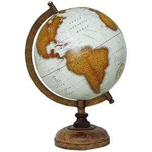 13" Desktop Rotating Globe Earth Geography World Ocean Globes Table Decor - Perfect for Home, Office & Classroom By Globes Hub