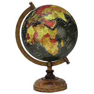 11.8" Decorative Rotating Miniature Dollhouse & Desktop Globe Table Office Decor By Globes Hub-Perfect for Home, Office & Classroom