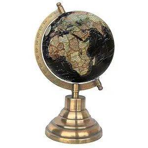 5" Black Peach Multicolour Educational, Antique Globe with Brass Antique Arc and Base , World Globe , Home Decor , Office Decor , Gift Item By Globes Hub