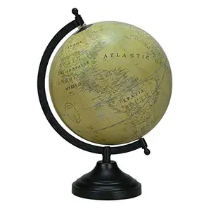 8" New Paris Green Educational, Antique Globe with Black Matt Arc and Base , World Globe , Home Decor , Office Decor , Gift Item By Globes Hub