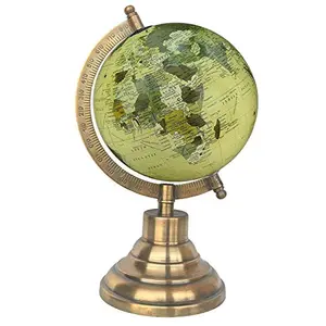5" Old Beige Educational, Antique Globe with Brass Antique Arc and Base , World Globe , Home Decor , Office Decor , Gift Item By Globes Hub