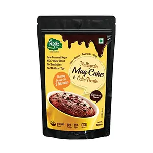 Instant Mug Cake Mix (Chocolate) (Eggless) (300g) - 100% Whole Wheat - No Maida & Healthy Cake Mix
