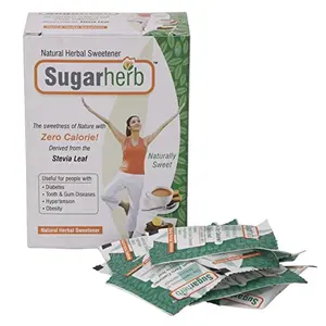 Sugarherb Natural Herbal Sweetener - The Sweetness of Nature with Zero Calorie! 50 Sachets