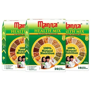 Millet Health Mix 1.5Kg ( 500g X 3 Packs) | Sathu Maavu for Babies | 100% Natural Millet Multigrain Nutrition Drink for Kids | 14 Natural Ingredients