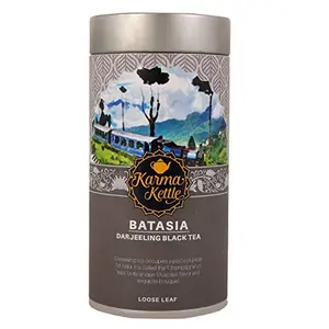Batasia - Darjeeling Black Tea Single Estate Autumnal Flush Fresh Harvest Natural Champagne of teas Muscatel Flavor 100gms (3.53 OZ)Loose Leaf
