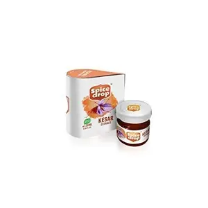 Kesar/Saffron Natural Extract |Pure Kashmiri Saffron Extract| For Food Beverages and Dessert | 20ml (can flavour 4-5 litres)| Free 1 ml spoon