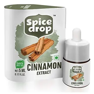 Cinammon (Dalchini) | Natural Extract For Food Beverages and Dessert |100% Natural | For Authentic Taste and Aromatic Flavor | natural herbs extract | 5ml ( 180 Drops equivalent to 75grams powder )