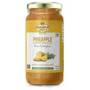 green Pineapple Fruit Jam Conserve with Organic Sugarcane Juice Jaggery Natural Fruit Jam Without No Added Sugar Free Jam for Bread Kids Breakfast Cake Decorating 300g