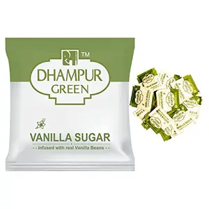 green Vanilla Sugar Sachets 1Kg (5g x 200 Sachets) | Sugar Sachets for Tea Sulphurless Superfine Natural Cane Sugar Double Refined