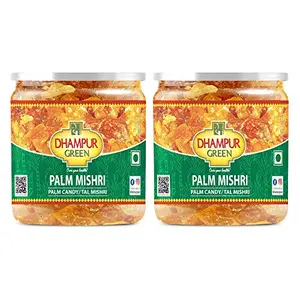 Speciality Natural Palm Candy Tal Mishri Organic Palm Candy Sugar Crystals Powder for Baby Pure Tal Misari Candy Panam Kalkandam No Added Chemicals Color Preservatives 700g (2 x 350g)