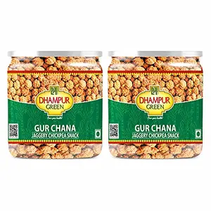 Speciality Gur Gud Chana Channa Snacks with Natutral Jaggery with Roasted Chickpeas Healthy Lite Snacks with No Added Sugar Preservatives Chemical Color Natural Flavor 400g(2 x 200g)