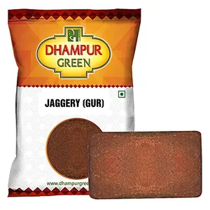 green Vacuum Packed Jaggery 1 Kg | No Colour No Preservatives Chemical Free No Sulphur No Fertilizers GMO Fat Free