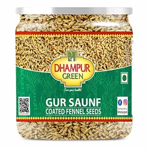 green Gur Saunf 250g | Mouth Freshener Mukhwas Jaggery Coated Saunf Fennel Seeds Hygienically Packed After Meal Digestives