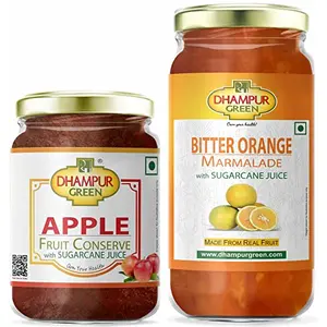 Speciality Mixed Fruits Jam Apple Jam Bitter Orange Jam No Added Color & Preservatives with Fresh Fruits and Sugar Cane Juice No Added Sugar Sugar Free Jam 600grams