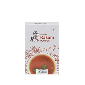 Pure & Sure Organic Rasam Masala Powder | South Indian Masala for Cooking | Curry Masala Powder 100g