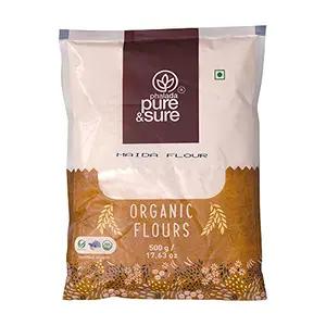 Pure & Sure Organic Maida 500g | Healthy Food for Weight Loss | No Preservatives No Trans Fats High Protein Food