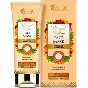 Oriental Botanics Rivayat Ubtan Face Mask 100 g | Infused with Traditional Ubtan Ingredients for Naturally Glowing Skin | Cruelty Free & Vegan | Paraben Free