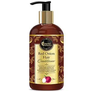 Oriental Botanics Red Onion Hair Conditioner 300 ml with Red Onion Oil for Strong Smooth & Healthy Hair | Cruelty Free & Vegan | Paraben Free | No SLS/SLES