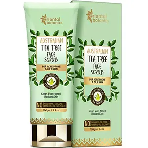 Oriental Botanics Australian Tea Tree Peel Off Mask 100 g | Infused withTea Tree | Removes Dirt & Helps Reduce Acne Spots | Cruelty Free & Vegan | Paraben Free