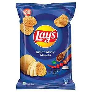 Lays Potato Chips India's Magic Masala73 gm/ 78 gm ( Weight may vary)