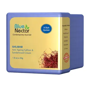Blue Nectar Shubhr Anti Aging Saffron & Sandalwood Cream for Women
