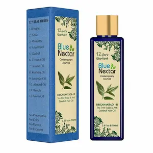 Blue Nectar Briganantadi - D Tea Tree Scalp & Anti Dandruff Hair Oil
